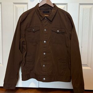 Dakota Grizzly Men’s Flannel Lined Jacket. Size Large. Brown